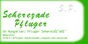 seherezade pfluger business card